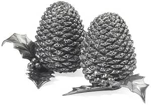 PEWTER PINE CONES SALT AND PEPPER SHAKERS