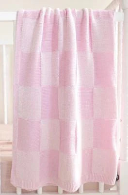 Alashan Cashmere/Cotton BABY BLANKET- BERMUDA PINK