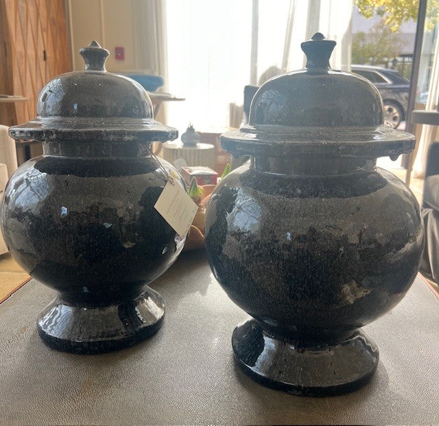 Misha Dark Gray Urns
