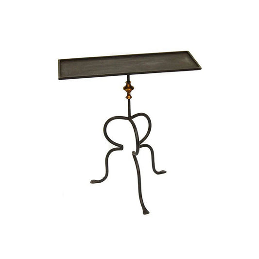SMALL IRON SIDE TABLE/ BENNET TO THE TRADE