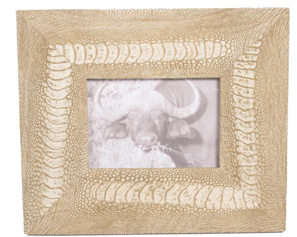 OSTRICH SHIN FRAME/ CREAM