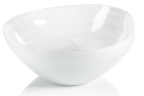 Alabaster Glass Bowl
