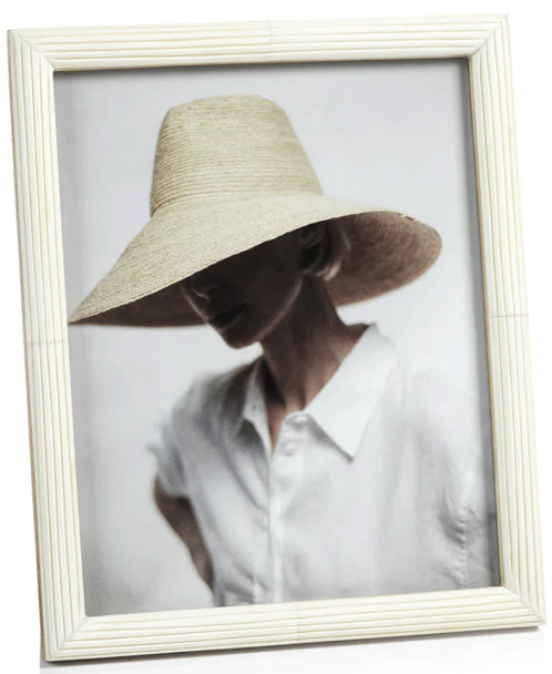 Etched White Bone Frame