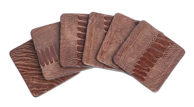 Ostrich Coasters (Set of 6)