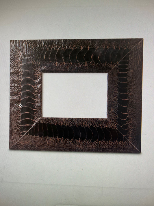 OSTRICH SHIN PICTURE FRAME/ 4"X 6"