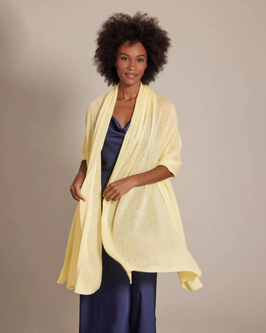 ALASHAN CASHMERE BREEZY WRAP-LIMELIGHT