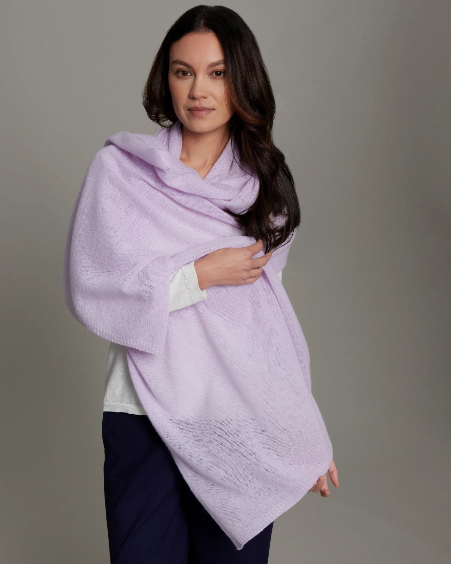 ALASHAN CASHMERE BREEZY WRAP-WHISPER