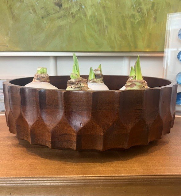 Mango Wood fluted Bowl