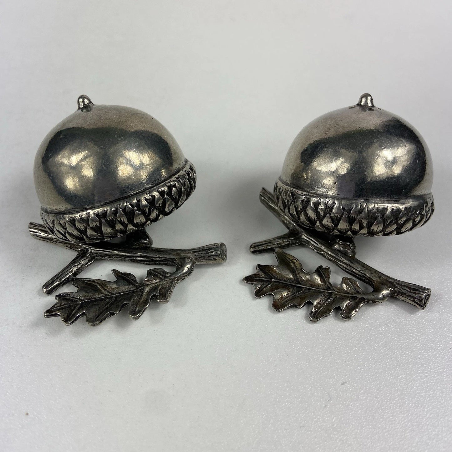 PEWTER ACORN/ SALT AND PEPPER SHAKERS