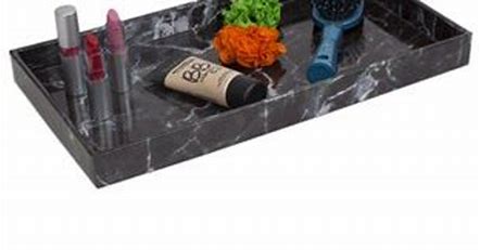 MARBLE TRAY/SM RECTANGLULAR GRAY